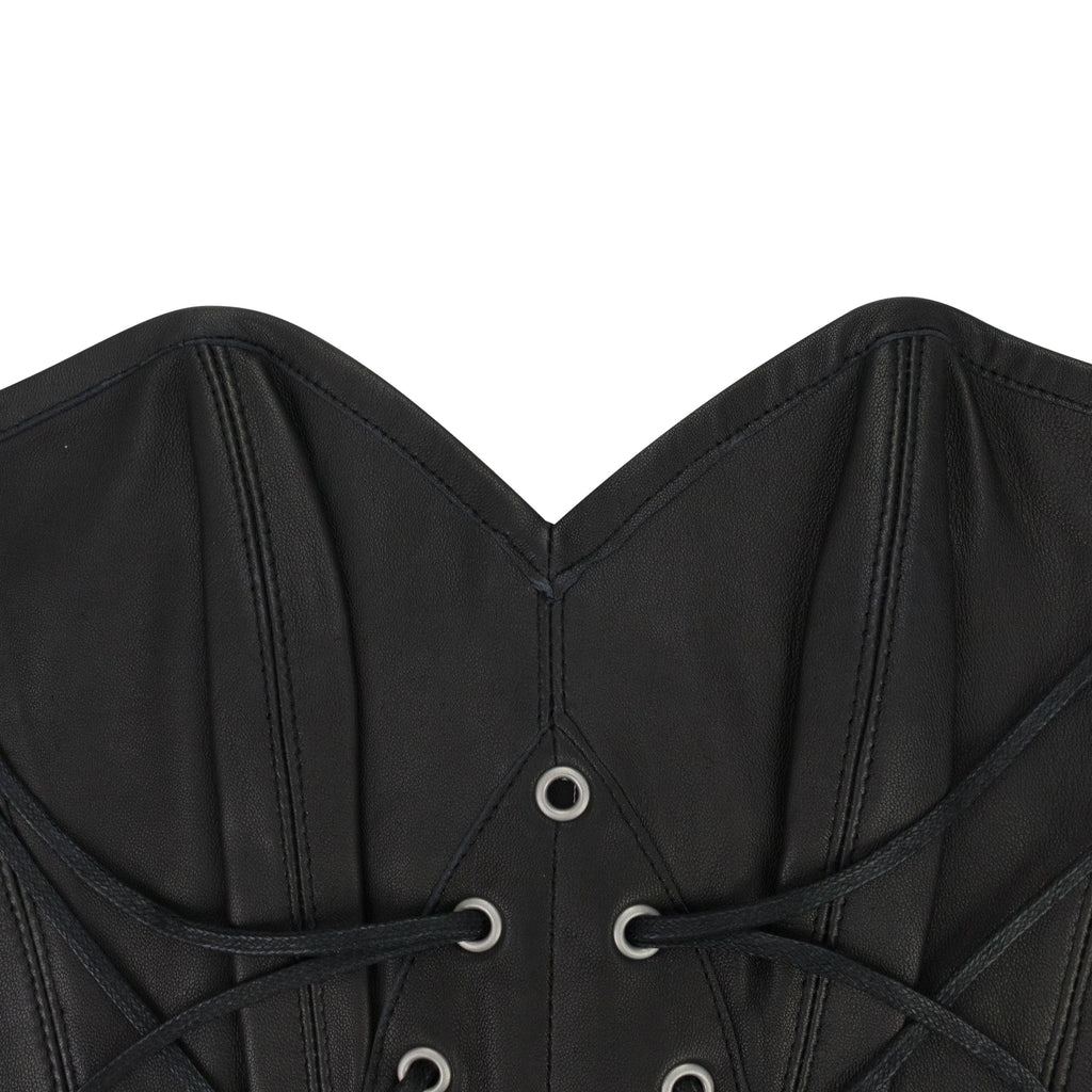 BLACK WINDOW LONGLINE CORSET