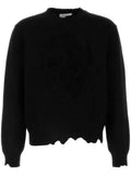 Alexander McQueen Distressed Skull sweater