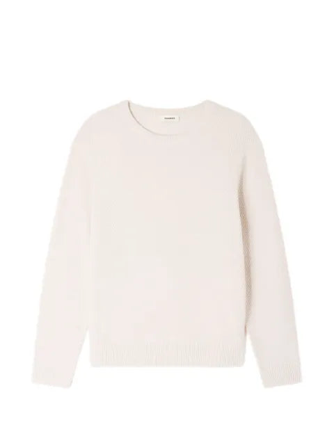 SANDRO crew-neck sweater in seed stitch