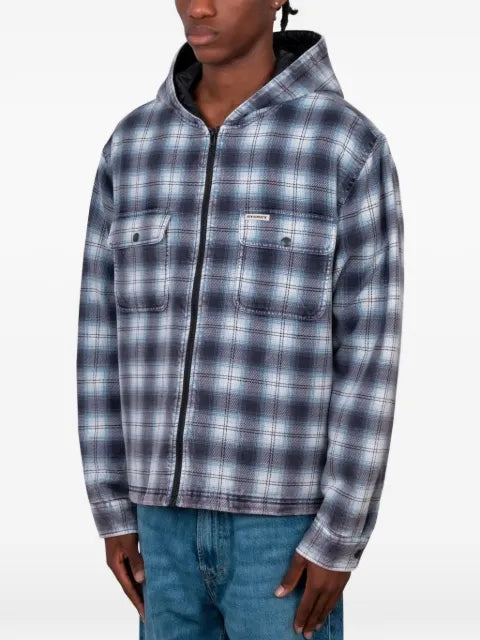 Stüssy checkered zip-up jacket