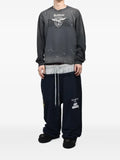 PROTOCOL INDEX distressed paint-splatter sweatshirt