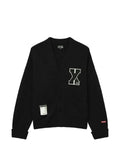 izzue logo-patch V-neck cardigan