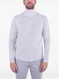 Eleventy ribbed-knit raglan-sleeve sweater