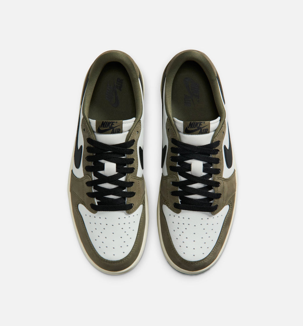 Air Jordan 1 Low OG Men's Lifestyle Shoes - Medium Olive/Black/Summit White/Sail