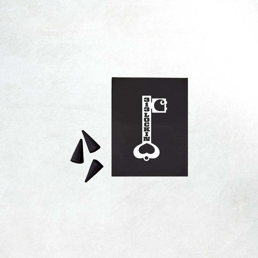Carhartt WIP Locked Cone Incense: White / Black