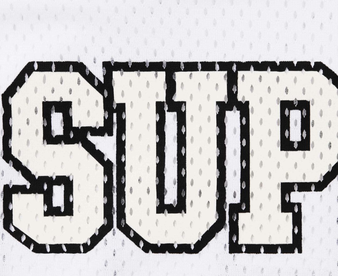 Supreme Number Graphic Mesh Football Jersey