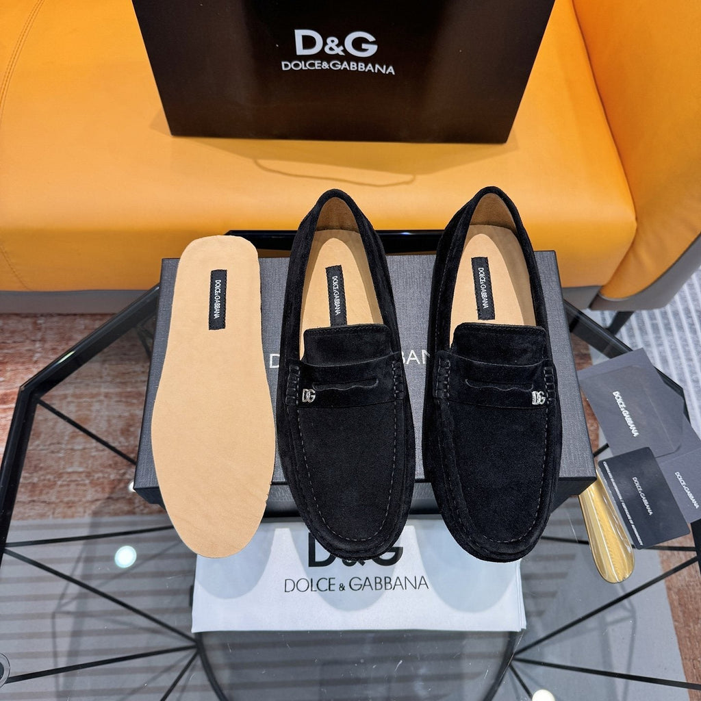 Dolce & Gabbana Moc-Toe Driving Loafers
