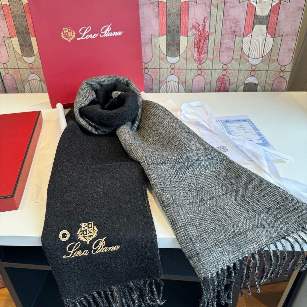 Loro Piana Reversible Fringed Scarf
