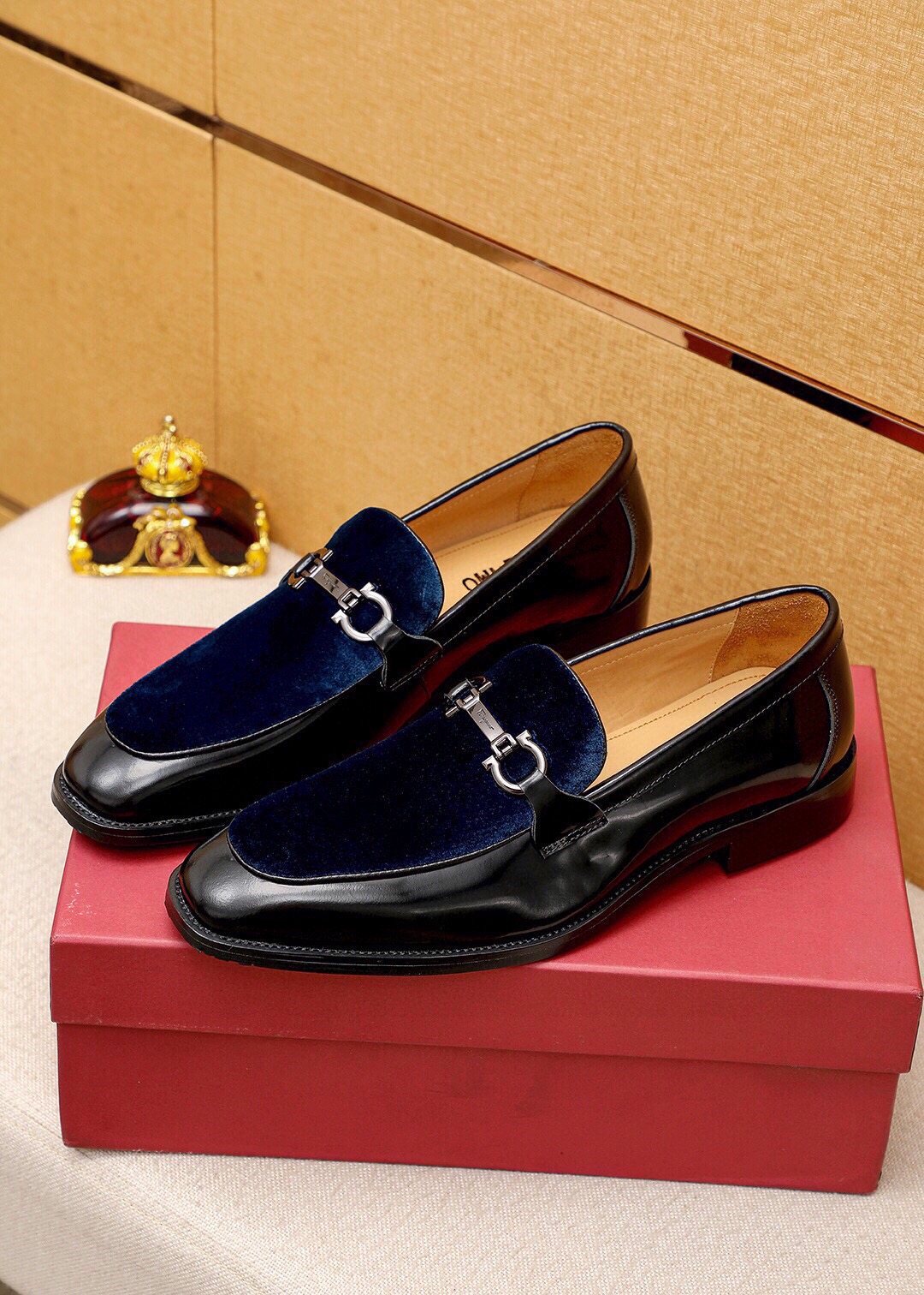 Ferragamo Silver-Hardware Bit Loafers